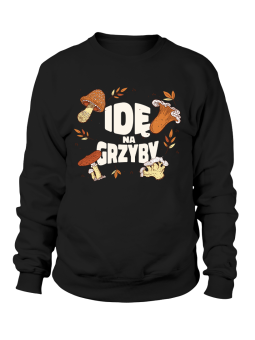 Bluza Męska Idę Na Grzyby - Śmieszne T-Shirty z Nadrukami ?