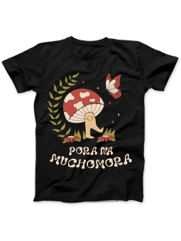 Koszulka Koszulka Damska Pora Na Muchomora Czarna - Śmieszne T-Shirty z Nadrukami ?