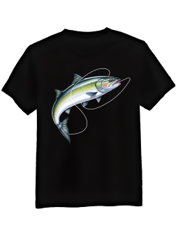 Koszulka Koszulka Męska Zielona Ryba Czarna - Śmieszne T-Shirty z Nadrukami ?