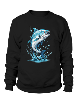 Bluza Męska Niebieska Ryba - Śmieszne T-Shirty z Nadrukami ?