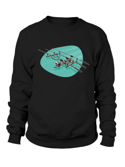 Bluza Męska Trzy Wędki - Śmieszne T-Shirty z Nadrukami ?