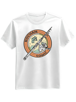 Koszulka Koszulka Męska Kocham Łowić Biała - Śmieszne T-Shirty z Nadrukami ?