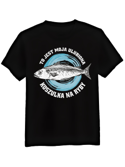 Koszulka Koszulka Męska Koszulka Na Ryby Czarna - Śmieszne T-Shirty z Nadrukami ?