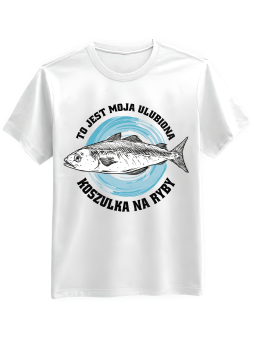Koszulka Koszulka Męska Koszulka Na Ryby Biała - Śmieszne T-Shirty z Nadrukami ?