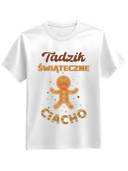 Koszulka Koszulka Męska Świąteczne Ciacho [WYBIERZ IMIĘ] - Śmieszne T-Shirty z Nadrukami ?