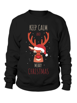 Bluza Damska Keep Calm Christmas - Śmieszne T-Shirty z Nadrukami ?