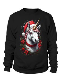 Bluza Damska Świąteczny Jednorożec - Śmieszne T-Shirty z Nadrukami ?