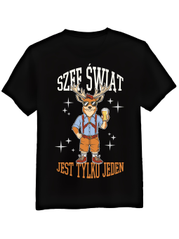 Koszulka Koszulka Męska Szef Świąt Czarna - Śmieszne T-Shirty z Nadrukami ?