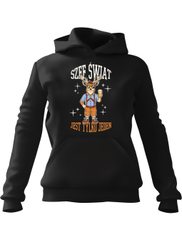 Bluza Męska z kapturem Szef Świąt Czarna - Śmieszne gadżety z Nadrukami ?