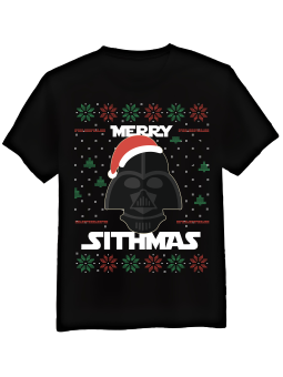 Koszulka Koszulka Męska Merry Sithmas Czarna - Śmieszne T-Shirty z Nadrukami ?