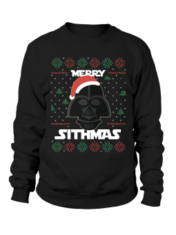 Bluza Damska Merry Sithmas Czarna - Śmieszne T-Shirty z Nadrukami ?