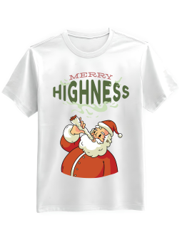 Koszulka Koszulka Męska Merry Highness Biała - Śmieszne T-Shirty z Nadrukami ?