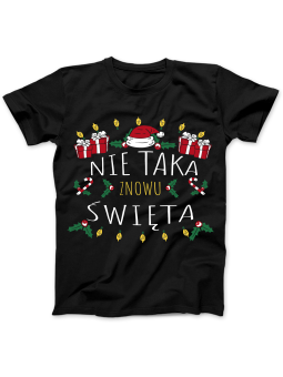 Koszulka Koszulka Damska Nie Taka Znowu Święta Czarna - Śmieszne T-Shirty z Nadrukami ?