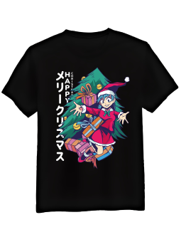 Koszulka Koszulka Męska Anime Święta Czarna - Śmieszne T-Shirty z Nadrukami ?