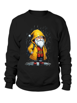 Bluza Damska Mikołaj w Deszczu - Śmieszne T-Shirty z Nadrukami ?