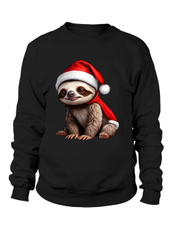 Bluza Męska Leniwiec Mikołaj - Śmieszne T-Shirty z Nadrukami ?