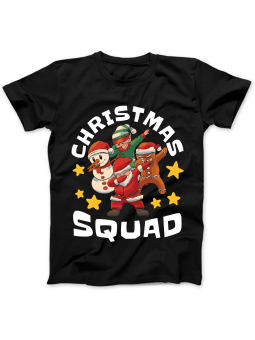 Koszulka Koszulka Damska Christmas Squad Czarna - Śmieszne T-Shirty z Nadrukami ?