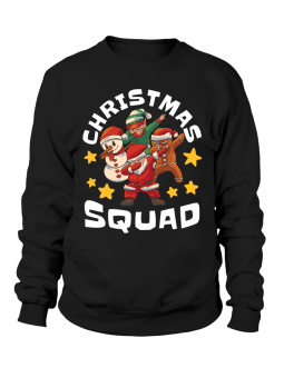 Bluza Męska Christmas Squad Czarna - Śmieszne T-Shirty z Nadrukami ?