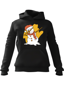 Bluza Damska z kapturem Bałwan DAB Czarna - Modna Odzież z Nadrukami ?