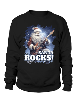 Bluza Męska Santa Rocks - Śmieszne T-Shirty z Nadrukami ?