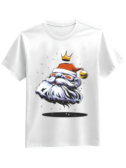 Koszulka Koszulka Męska Mikołaj Król Biała - Śmieszne T-Shirty z Nadrukami ?