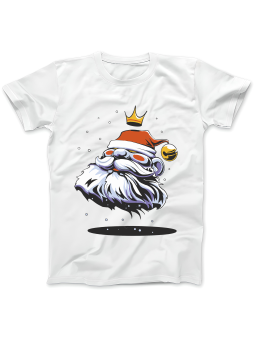 Koszulka Koszulka Damska Mikołaj Król Biała - Śmieszne T-Shirty z Nadrukami ?