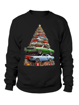 Bluza Męska Samochodowa Choinka - Śmieszne T-Shirty z Nadrukami ?