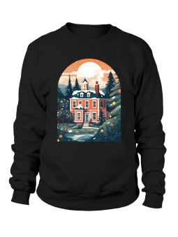 Bluza Męska Ośnieżony Dom - Śmieszne T-Shirty z Nadrukami ?