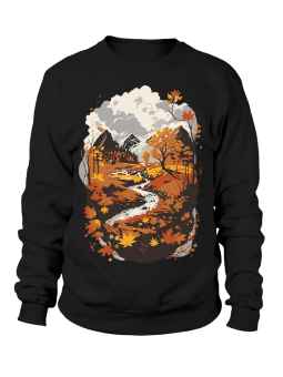 Bluza Damska Jesienny Krajobraz - Śmieszne T-Shirty z Nadrukami ?