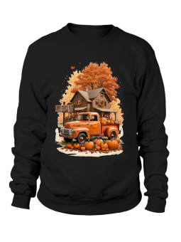 Bluza Męska Jesienna Ciężarówka - Śmieszne T-Shirty z Nadrukami ?