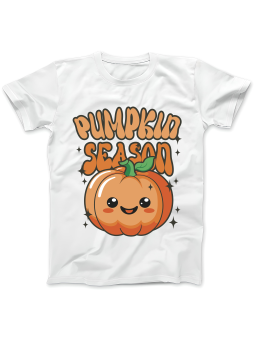 Koszulka Koszulka Damska Pumpkin Season Biała - Śmieszne T-Shirty z Nadrukami ?