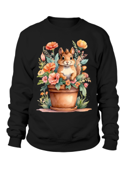 Bluza Damska Wiewiórka w Doniczce - Śmieszne T-Shirty z Nadrukami ?