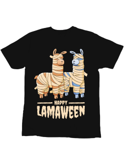 Koszulka Koszulka Dziecięca Lamaween Czarna - Śmieszne T-Shirty z Nadrukami ?