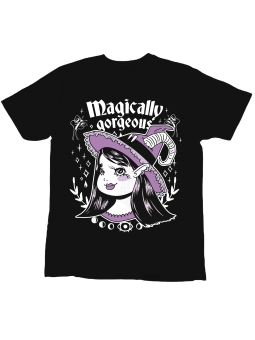 Koszulka Koszulka Dziecięca Magically Gorgeous Czarna - Śmieszne T-Shirty z Nadrukami ?