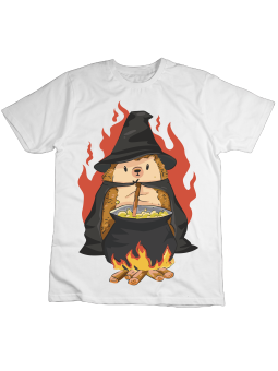 Koszulka Koszulka Dziecięca Jeż Wiedźma Biała - Śmieszne T-Shirty z Nadrukami ?