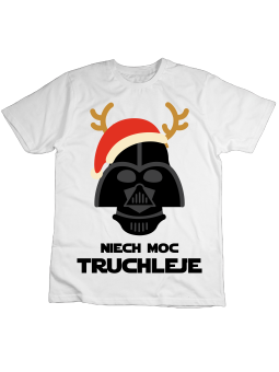 Koszulka Koszulka Dziecięca Niech Moc Truchleje Biała - Śmieszne T-Shirty z Nadrukami ?