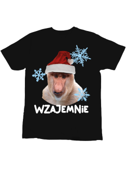 Koszulka Koszulka Dziecięca Wzajemnie Czarna - Śmieszne T-Shirty z Nadrukami ?