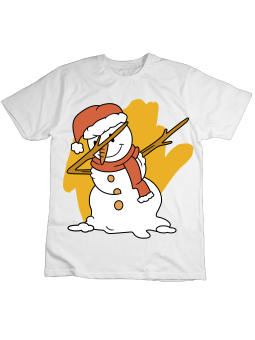 Koszulka Koszulka Dziecięca Bałwan DAB Biała - Śmieszne T-Shirty z Nadrukami ?