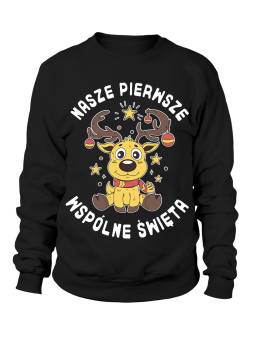 Bluza Męska Pierwsze Wspólne Święta - Śmieszne T-Shirty z Nadrukami ?