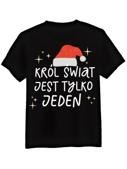 Koszulka Koszulka Męska Król Świąt Czarna - Śmieszne T-Shirty z Nadrukami ?