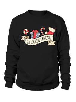 Bluza Damska Za Rok Będę Grzeczna - Śmieszne T-Shirty z Nadrukami ?