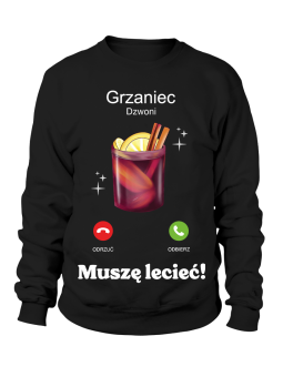 Bluza Męska Grzaniec Dzwoni - Śmieszne T-Shirty z Nadrukami ?