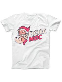 Koszulka Koszulka Damska Cicha Noc Biała - Śmieszne T-Shirty z Nadrukami ?