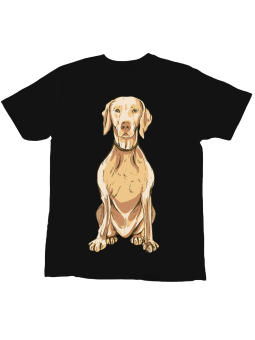 Koszulka Koszulka Dziecięca Pies Weimaraner Czarna - Śmieszne T-Shirty z Nadrukami ?