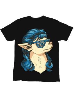 Koszulka Koszulka Dziecięca Pies Mullet Chihuahua Czarna - Śmieszne T-Shirty z Nadrukami ?