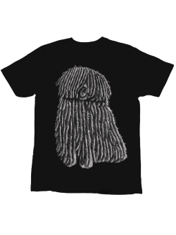 Koszulka Koszulka Dziecięca Pies Hungarian Czarna - Śmieszne T-Shirty z Nadrukami ?