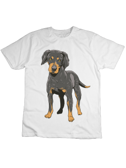 Koszulka Koszulka Dziecięca Pies Coonhound Biała - Śmieszne T-Shirty z Nadrukami ?