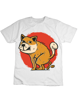 Koszulka Koszulka Dziecięca Pies Stawiający Klocki Biała - Śmieszne T-Shirty z Nadrukami ?