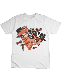 Koszulka Koszulka Dziecięca Pies Grający W Szachy Biała - Śmieszne T-Shirty z Nadrukami ?