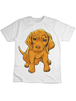 Koszulka Koszulka Dziecięca Szczeniaczek Biała - Śmieszne T-Shirty z Nadrukami ?